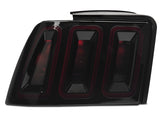 Raxiom 99-04 Ford Mustang Excluding 99-01 Cobra Icon LED Tail Lights- Black Housing (Smoked Lens) 100807