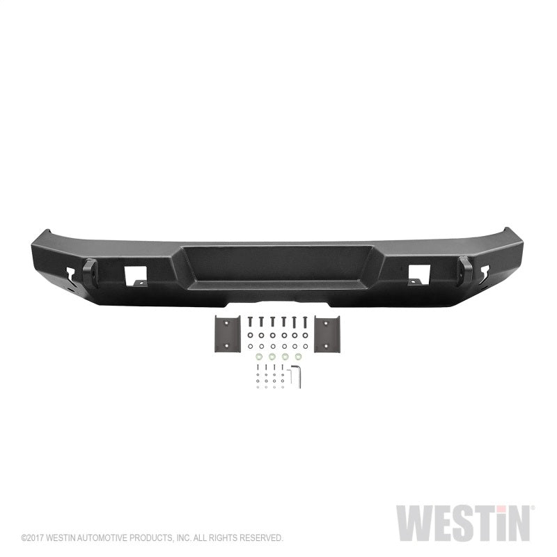 Westin 07-18 Jeep Wrangler JK WJ2 Rear Bumper - Textured Black 59-82005