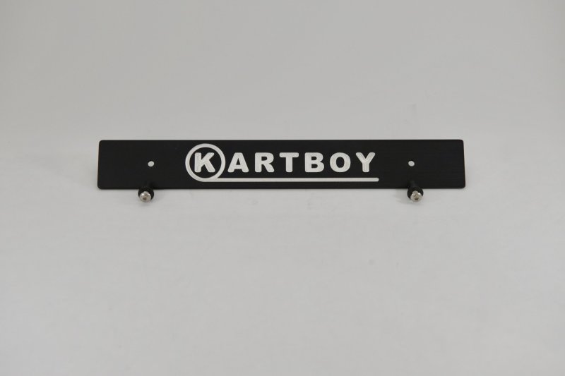 Kartboy Front License Plate Delete - Black KB-055-PL-BLK