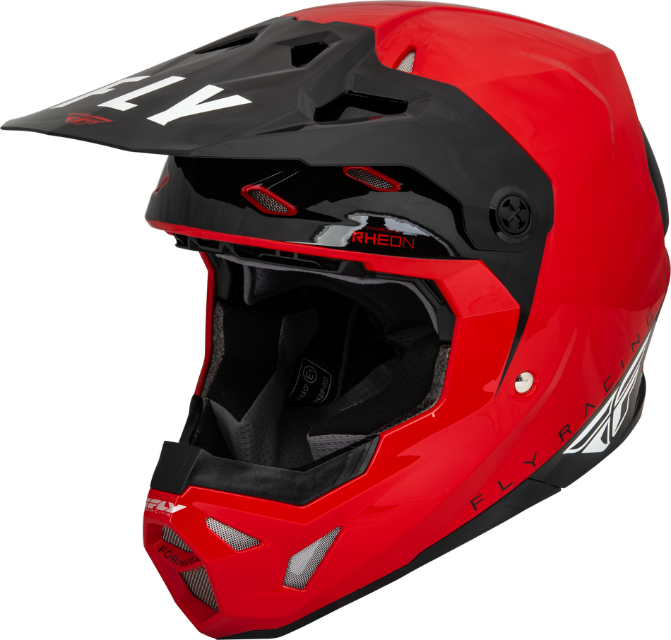 FLY RACING Youth Formula Cp Slant Helmet Red/Black/White Yl 73-0033YL