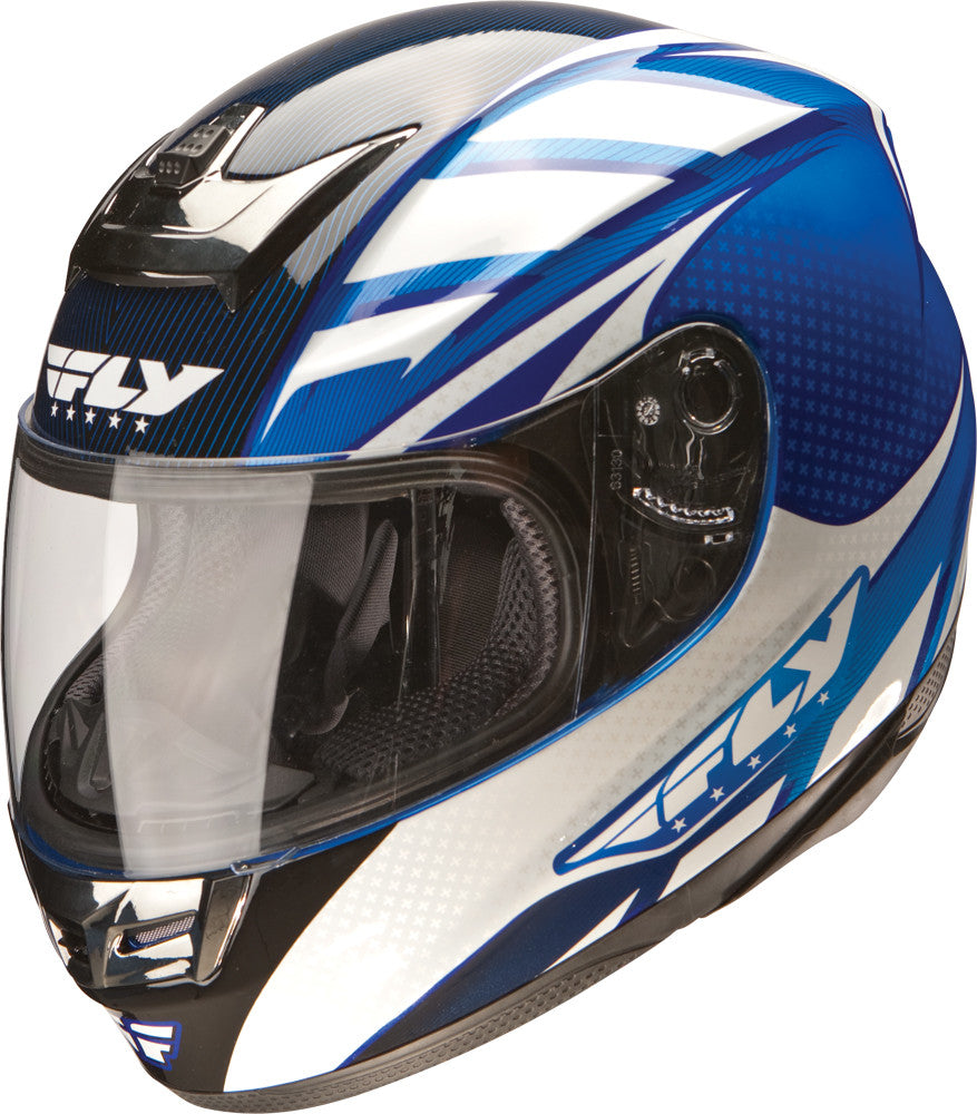 FLY RACING Paradigm Helmet Blue/White 2x 73-8010-6