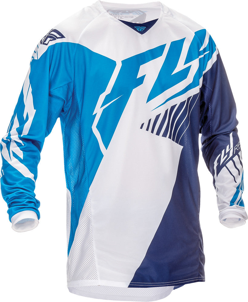 FLY RACING Kinetic Vector Jersey Blue/White/Navy 2x 369-5212X