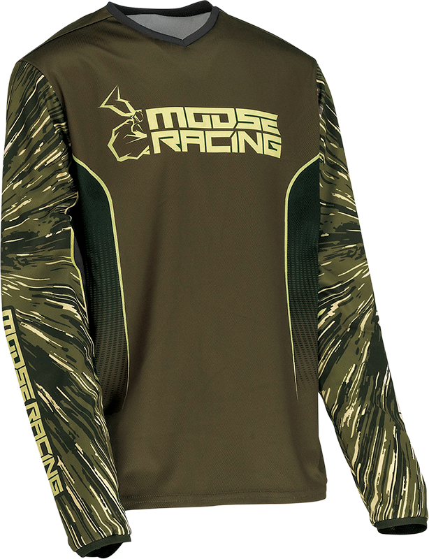 MOOSE RACING Youth Agroid Jersey - Olive/Tan - Small 2912-2277