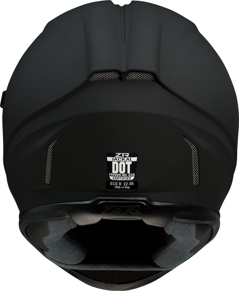 Z1R Jackal Helmet - Flat Black - Smoke - Large 0101-13995