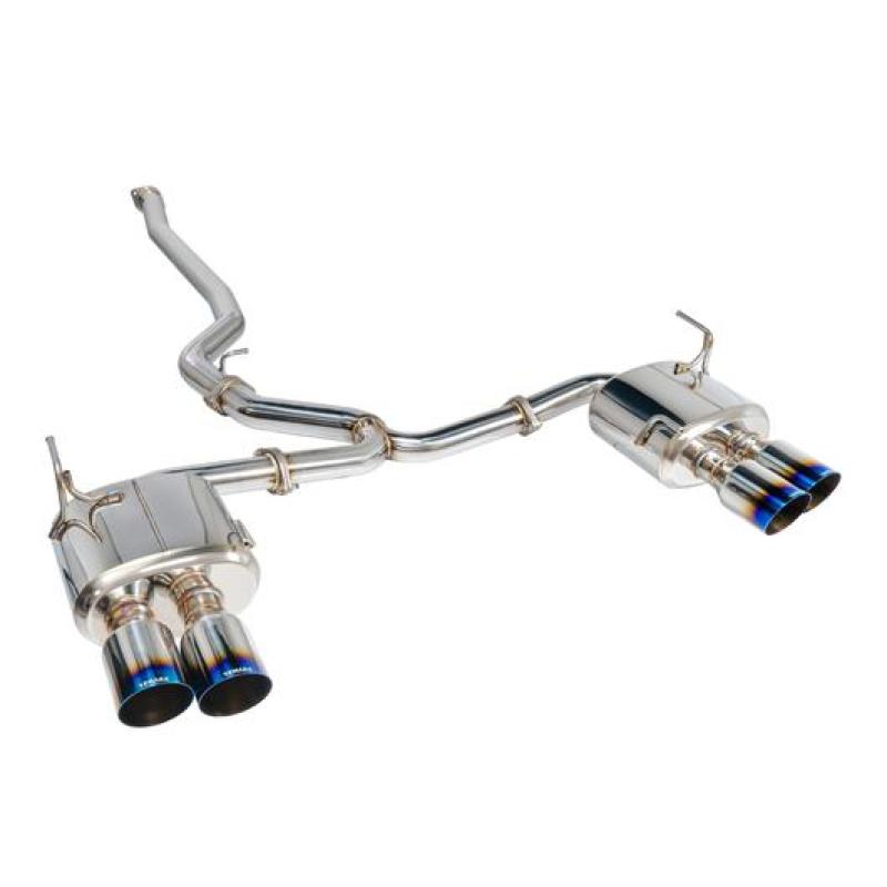 Remark 2015+ Subaru WRX/STi 4in Quad Cat-Back Exhaust Titanium Stainless Non-Resonated RK-C4076S-01T