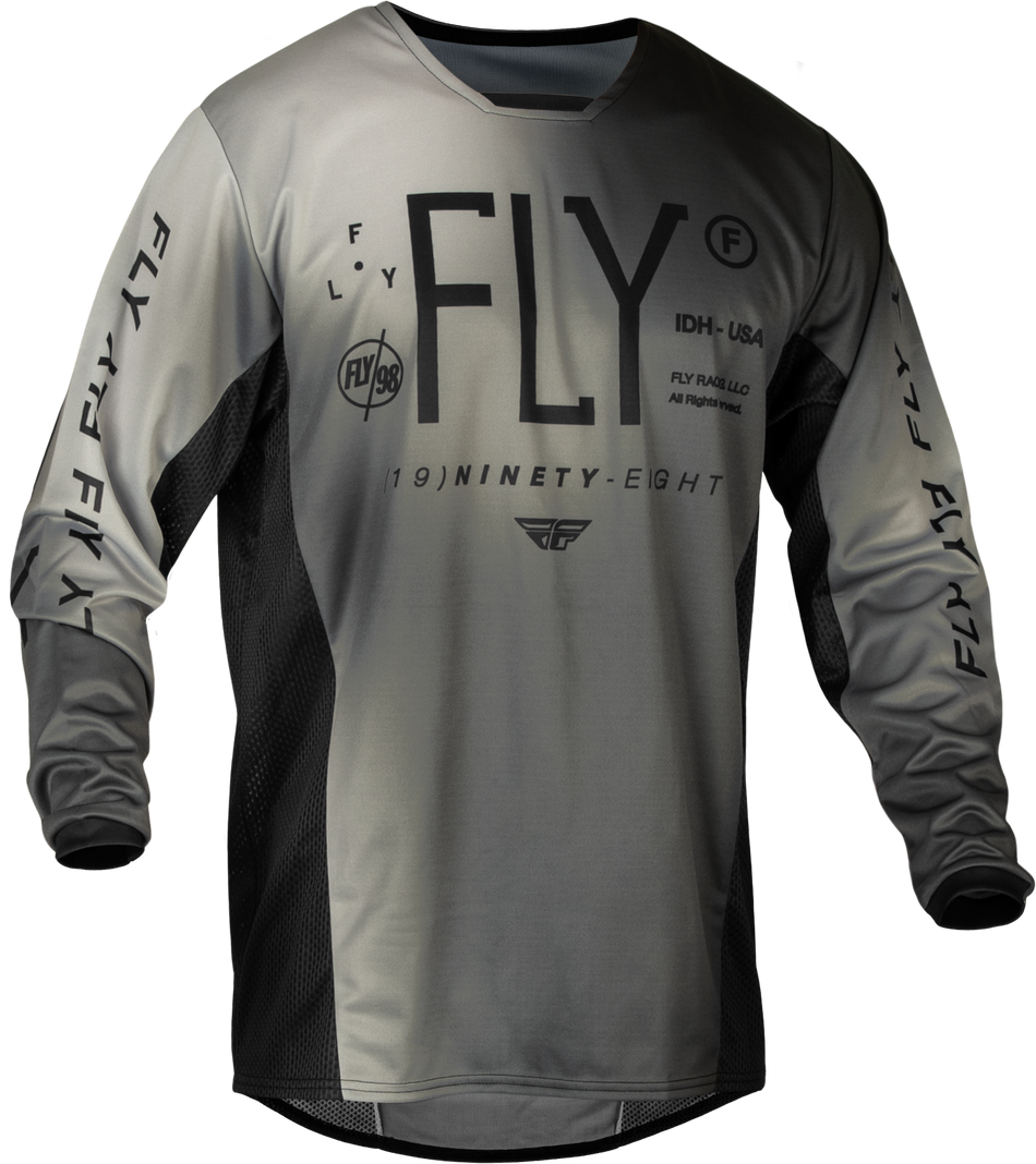 FLY RACING Youth Kinetic Prodigy Jersey Black/Light Grey Yl 377-525YL