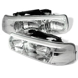 Spyder Chevy Silverado 1500/2500 99-02 Crystal Headlights Chrome HD-YD-CSIL99-C 5012487