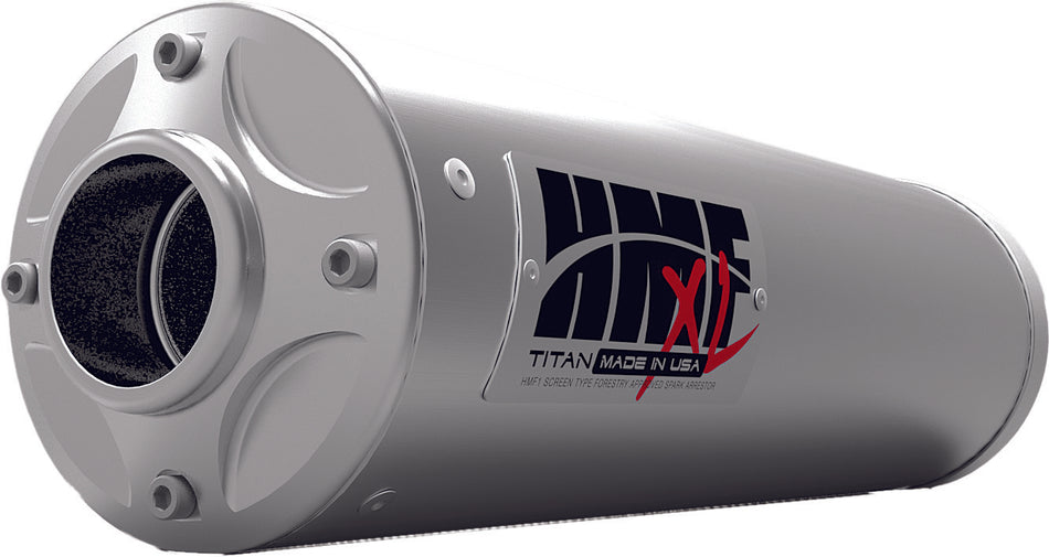 HMF Titan Xl Exhaust Slip-On Blackout Center Mount 735593638795