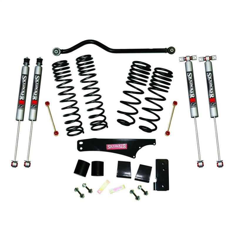 Skyjacker 2007-2018 Jeep Wrangler JK 4 Door 4WD Long Travel 3.5in-4in Lift Kit w/M95 Monotube Shocks JK40BPMLT