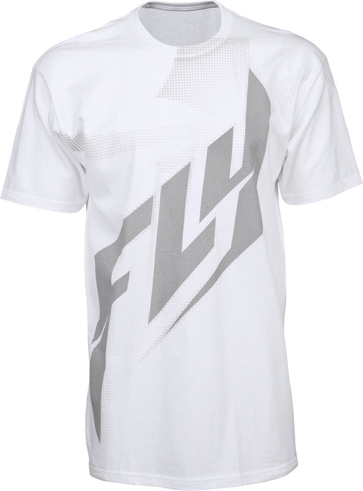 FLY RACING Halftone Tee White/Grey L 352-0294L