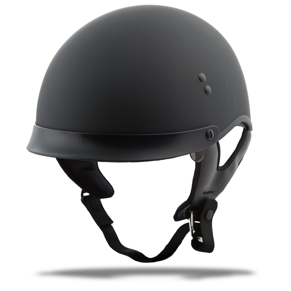 GMAX Hh-65 Half Helmet Full Dressed Matte Black Xs G9650073
