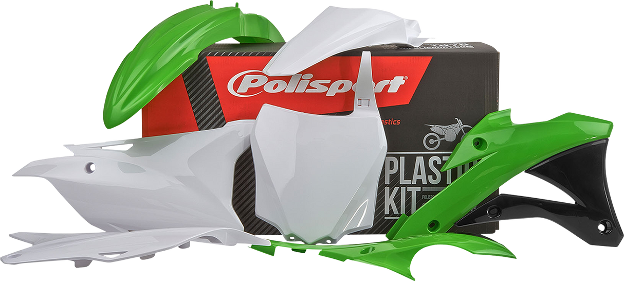 POLISPORT Body Kit - Complete - '14 - '15 OEM Green/White/Black - KX 85 90632