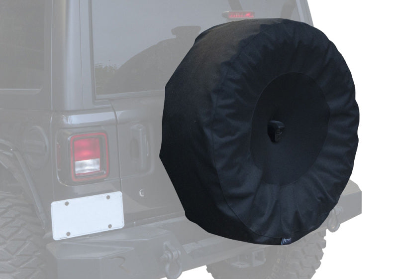 Rampage 2018-2019 Jeep Wrangler(JL) Sport 2-Door Tire Cover w/Cam Slot 33in -35in - Black 773565