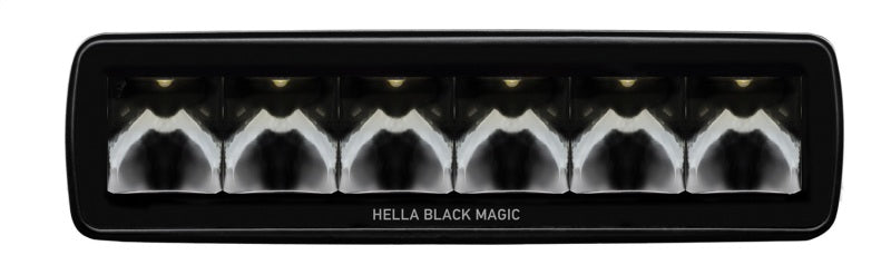 Hella Universal Black Magic 6 L.E.D. Mini Light Bar - Spot Beam LA358176211