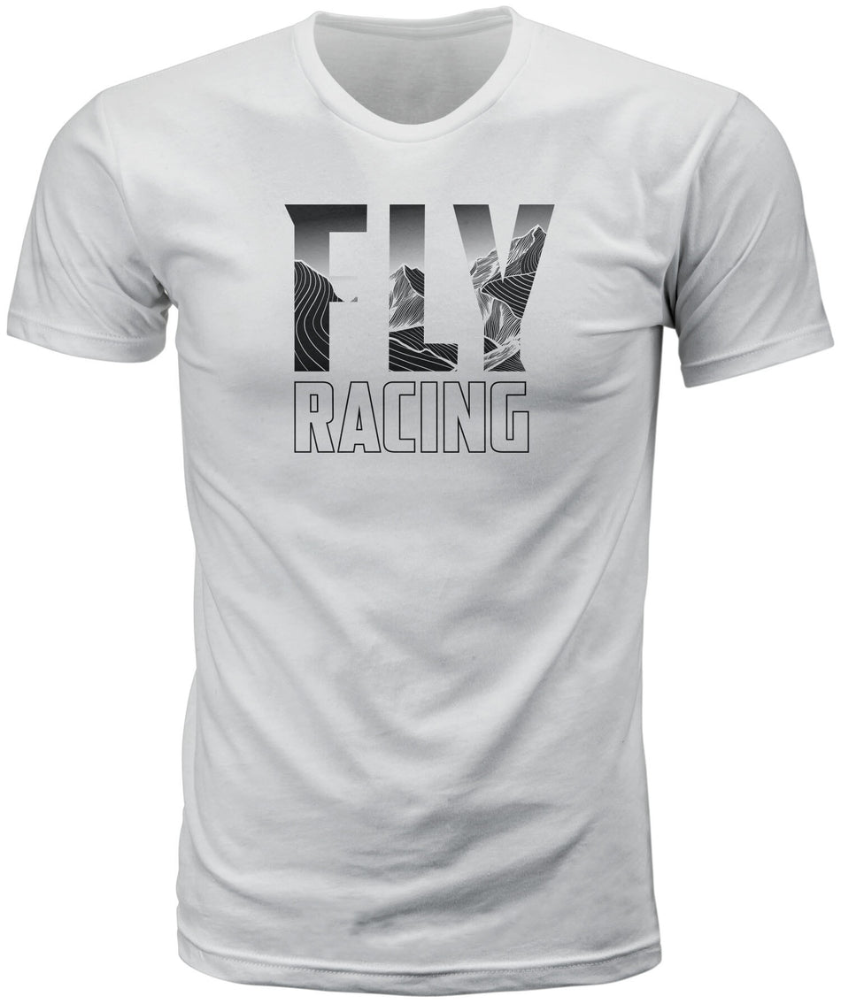 FLY RACING Fly Mountain Tee White Md 352-0642M