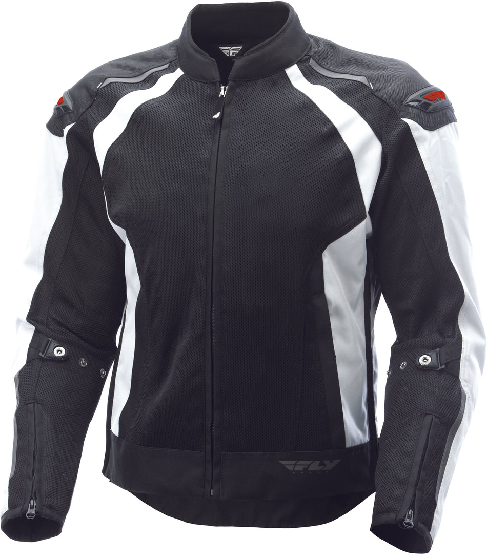FLY RACING Coolpro Mesh Jacket White/Black 2x #6152 477-4056~6