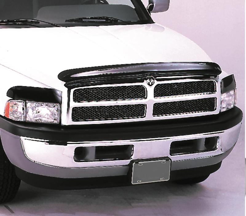 AVS 97-04 Dodge Dakota Bugflector Deluxe 3pc Medium Profile Hood Shield - Smoke 45751