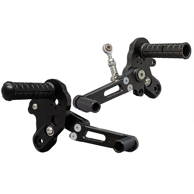 Woodcraft 05-0107b kawasaki z125 z125 pro 17-19 rearset - std shift,black