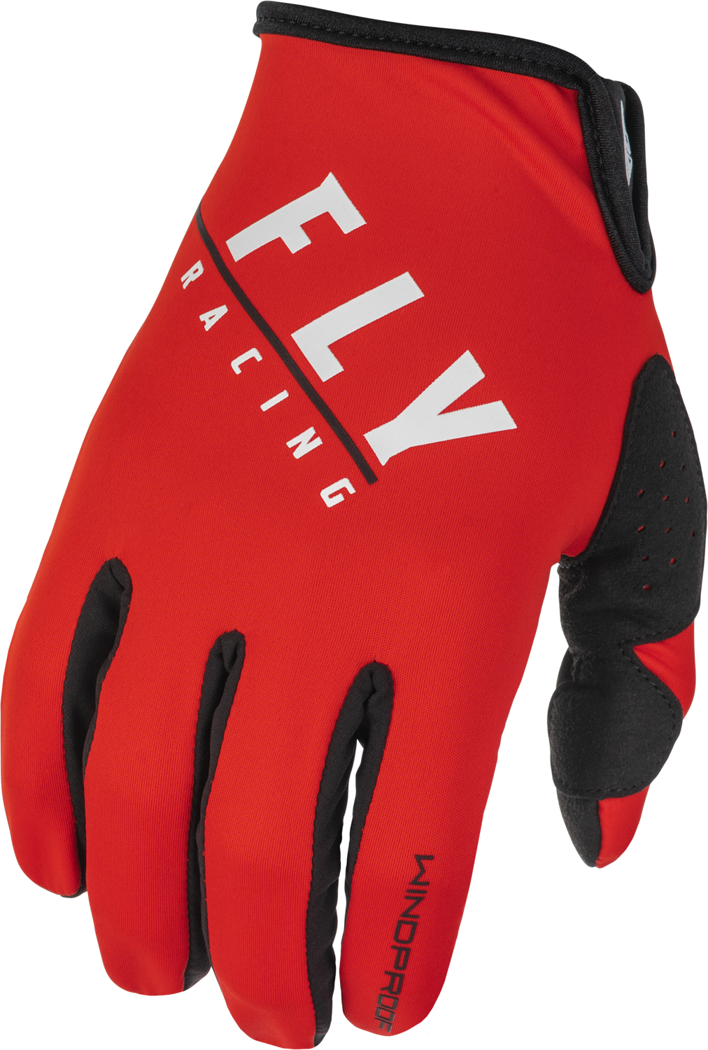 FLY RACING Youth Windproof Gloves Black/Red Sz 06 371-14306