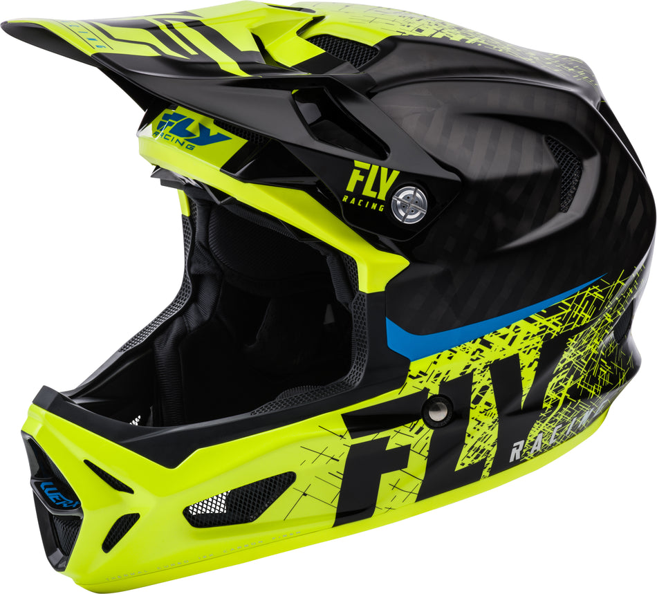 FLY RACING Werx Carbon Helmet Black/Hi-Vis Md FL04-11-M