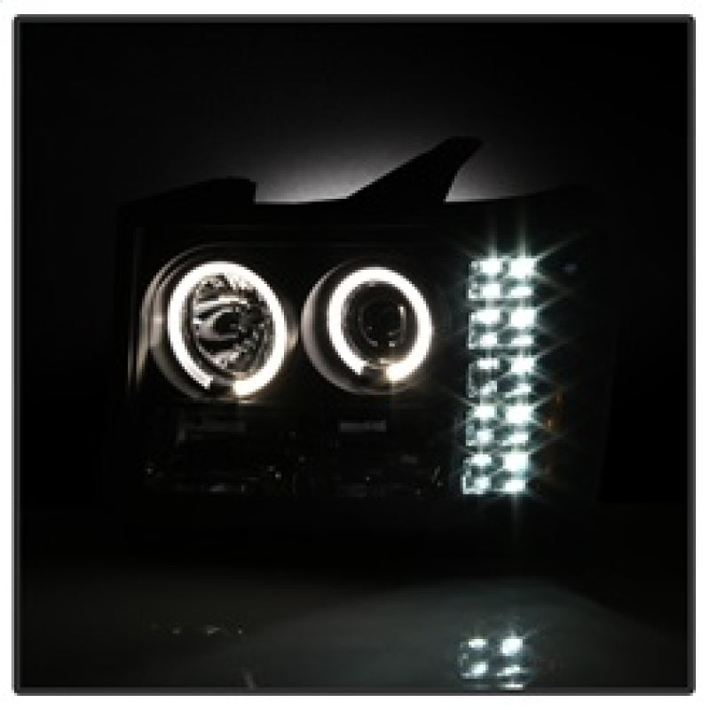 Spyder GMC Sierra 1500/GMC Sierra Denali 08-13 Projector LED Halo- LED Blk PRO-YD-GS07-HL-BK 5010605