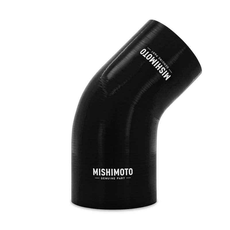 Mishimoto Silicone Reducer Coupler 45 Degree 3in to 3.75in - Black MMCP-R45-30375BK