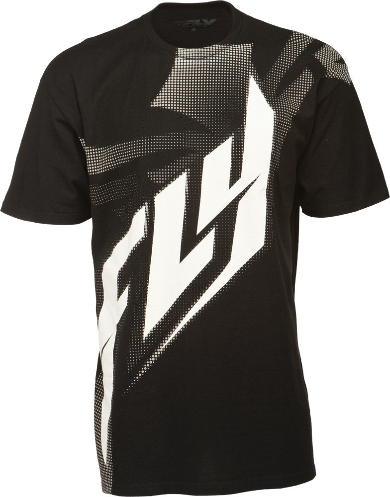 FLY RACING Halftone Tee Black/White L 352-0290L