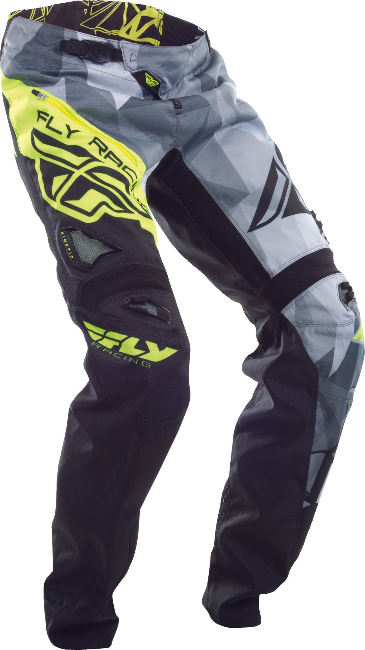 FLY RACING Bicycle Crux Pant Black/Hi-Vis Sz 20 Yl 370-02320