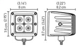 Hella HVF Cube 4 LED Off Road Kit LA357204831