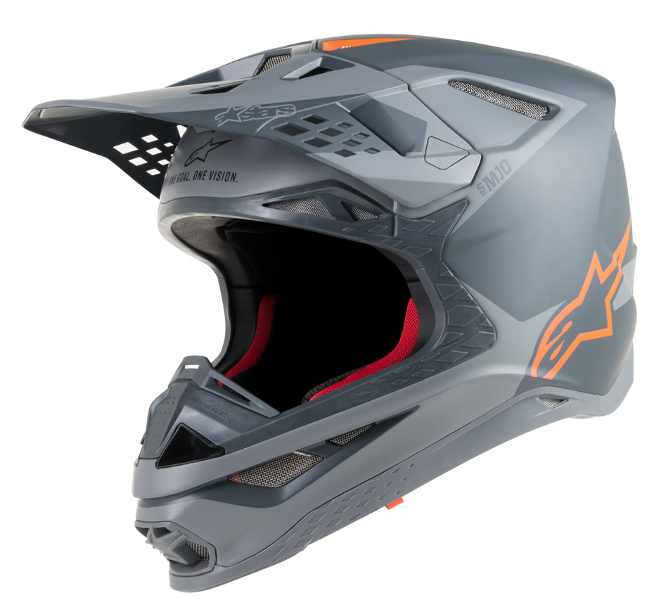 ALPINESTARS S.Tech S-M10 Meta Helmet Anthracite/Grey/Orange Md 8300419-1441-MD