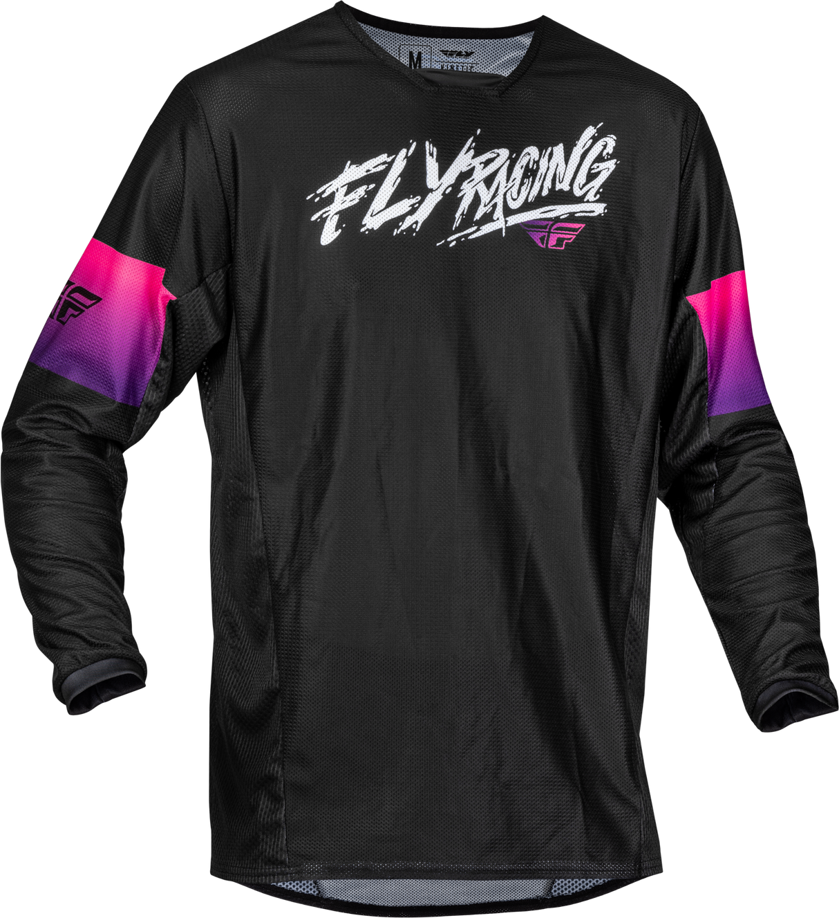 FLY RACING Yth Kinetic Mesh Khaos Jersey Black/Purple/Pink Yl 377-330YL