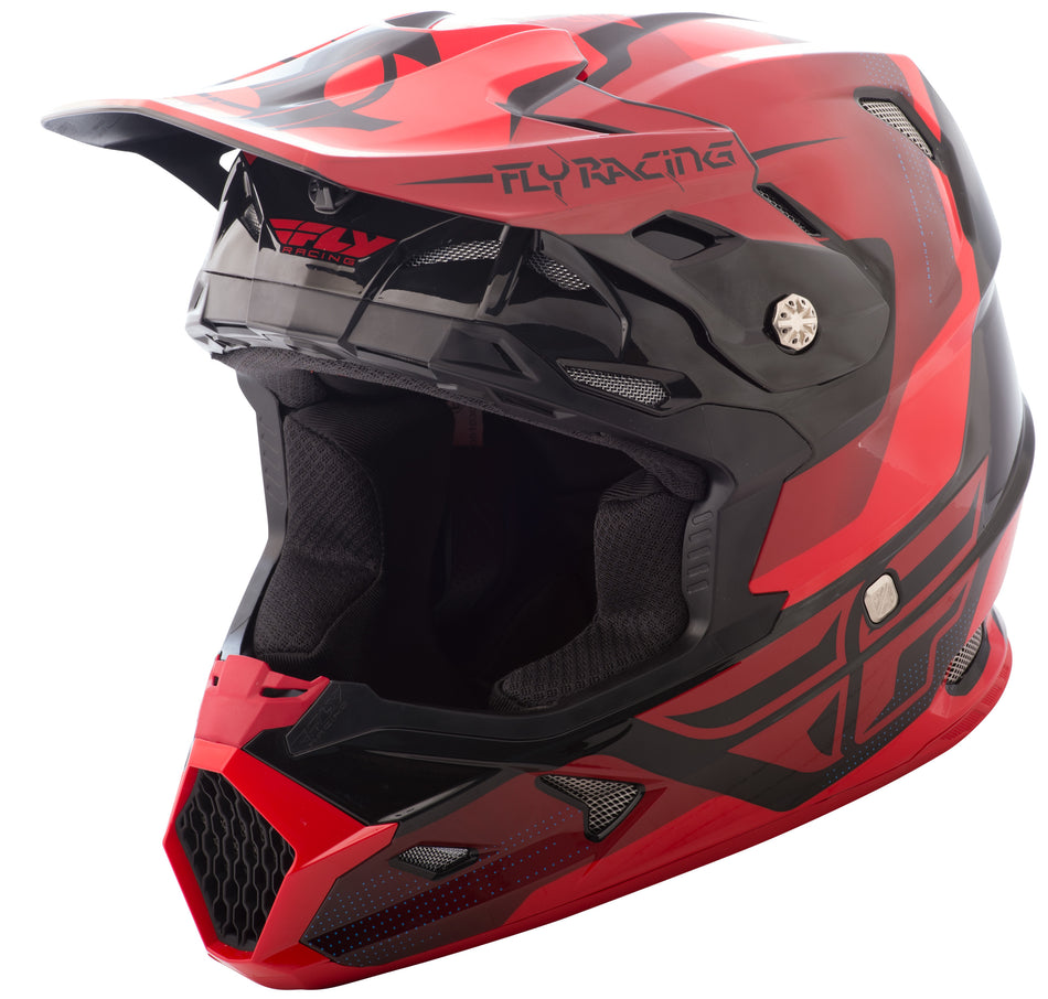 FLY RACING Toxin Original Helmet Red/Black Md 73-8512M