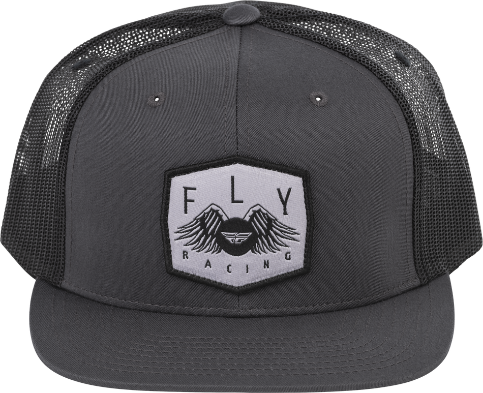 FLY RACING Youth Fly Freedom Trucker Hat Grey 351-0063Y