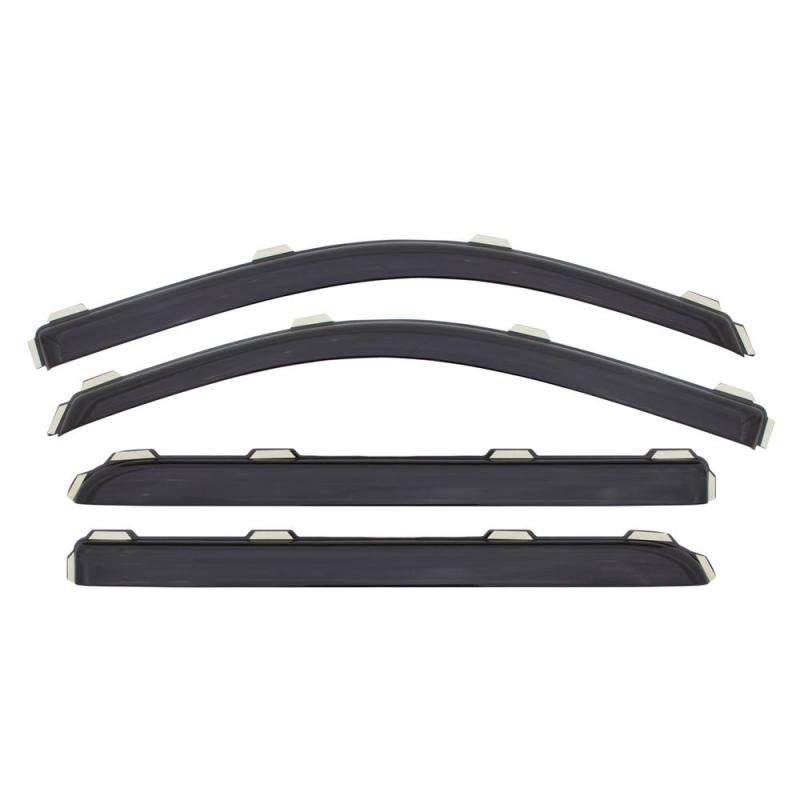 AVS 04-12 Chevy Colorado Crew Cab Ventvisor In-Channel Front & Rear Window Deflectors 4pc - Smoke 194133