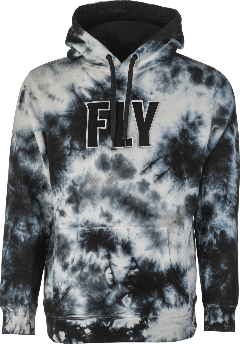 FLY RACING Fly Tie-Dye Pullover Hoodie Black/Grey 2x 354-02602X