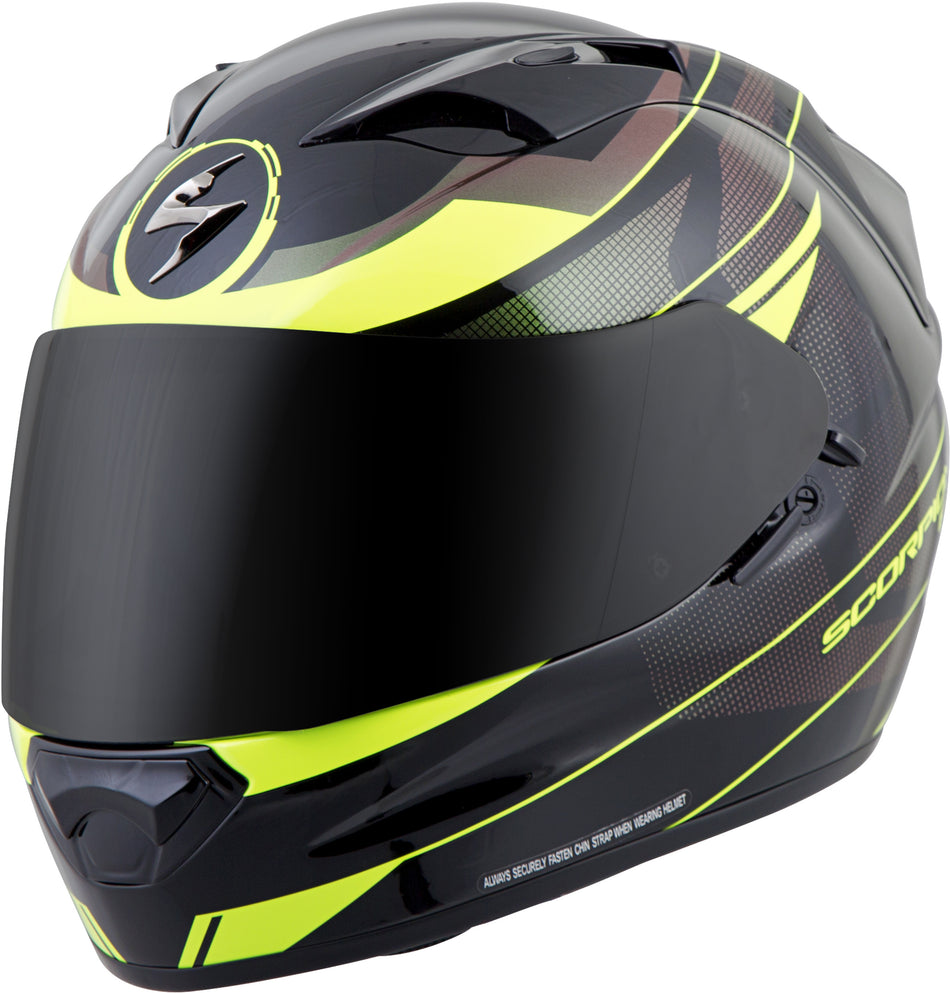 SCORPION EXO Exo-T1200 Full Face Helmet Mainstay Black/Neon Xs T12-4622