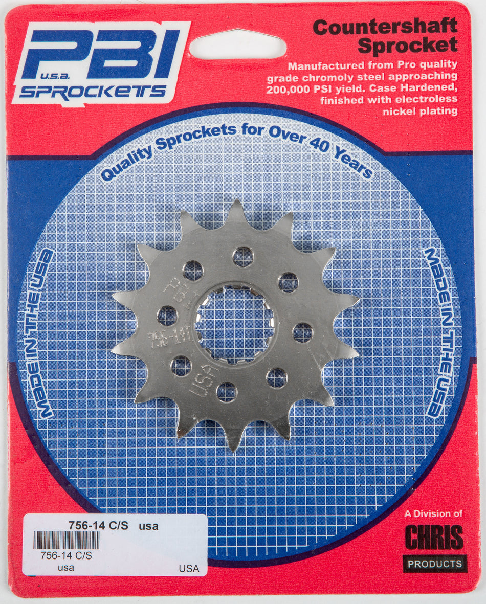 PBIFront Cs Sprocket Steel 14t-520 Kaw/Suz/Yam756-14