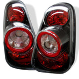 Spyder Mini Cooper 02-06/Cooper Convertibles 05-08 Euro Style Tail Lights Black ALT-YD-MC02-BK 5006240