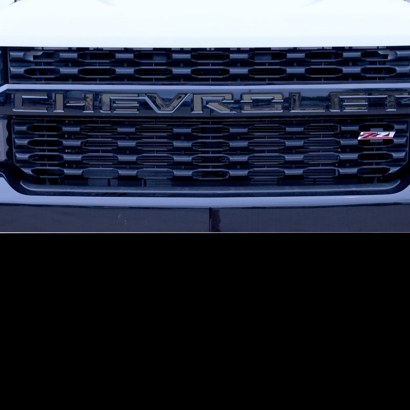 Putco 23-24 Chevrolet Colorado - Grille Letters - Black Platinum Chevrolet Letters 55555BPGM