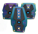 NRG Aluminum Sport Pedal M/T - Neochrome w/Black Rubber Inserts PDL-200MC