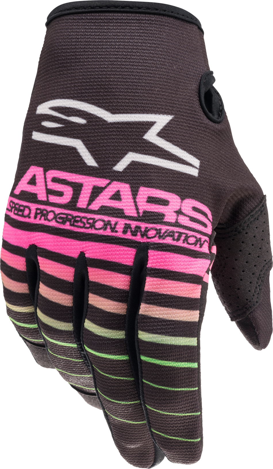 ALPINESTARS Youth Radar Gloves Black/Green Neon/Pink Fluo 2xs 3541822-1669-2XS