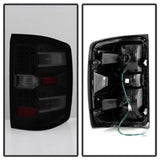 xTune Chevy 1500 14-16 / Silverado 2500HD/3500HD LED Tail Lights - Black Smoked ALT-JH-CS14-LED-BSM 9036552