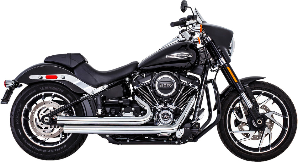 FREEDOM Independence Staggered Chrome W/Chrome Tip M8 Softail HD00746