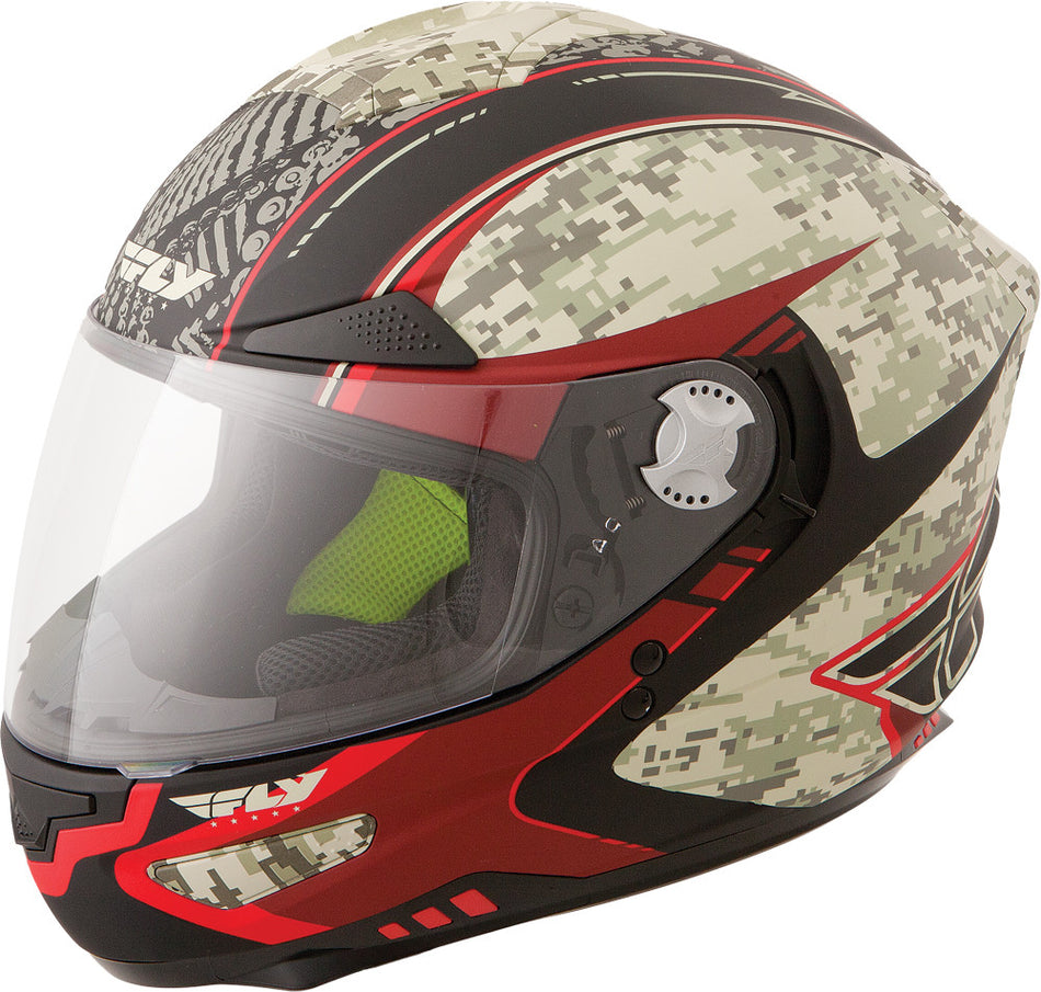 FLY RACING Luxx Camo Helmet Red Md F73-8322M