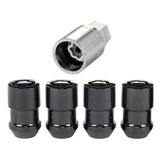 McGard Wheel Lock Nut Set - 4pk. (Cone Seat) 1/2-20 / 3/4 & 13/16 Dual Hex / 1.46in. Length - Black 24038