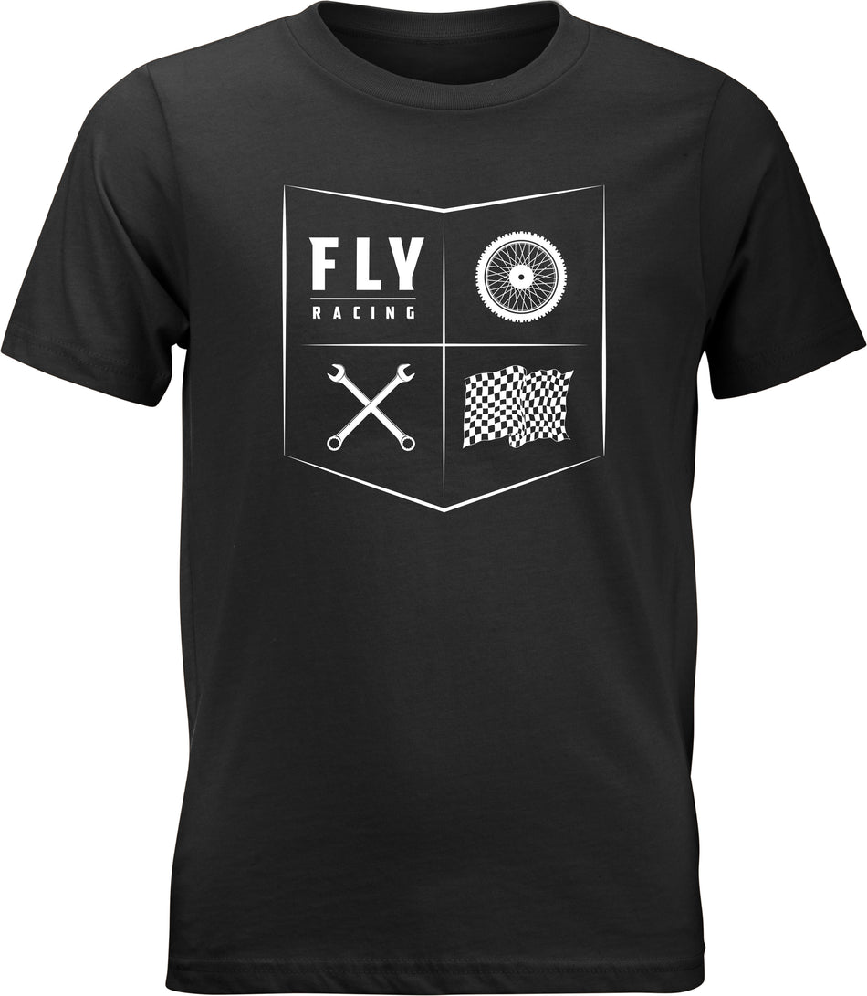 FLY RACING Youth Fly All Things Moto Tee Black Yl 352-1210YL
