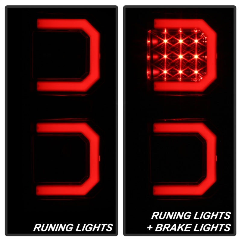 Spyder 07-13 Toyota Tundra V2 Light Bar LED Tail Lights - Smoke ALT-YD-TTU07V2-LB-BSM 5085443