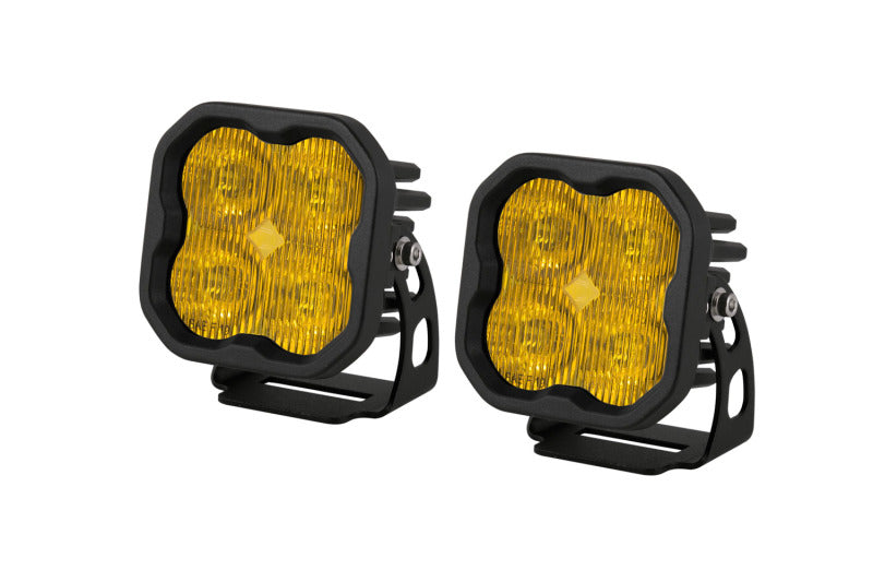 Diode Dynamics SS3 LED Pod Pro - Yellow SAE Fog Standard (Pair) DD6134P