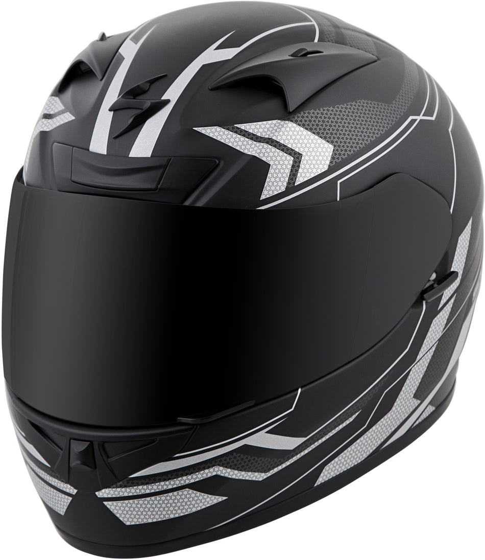 SCORPION EXO Exo-R710 Full-Face Helmet Transect Silver Lg 71-4415