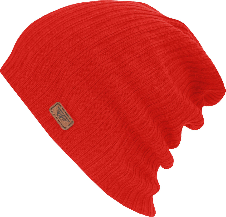 FLY RACING Fly Slouch Style Beanie Red Red 351-0921